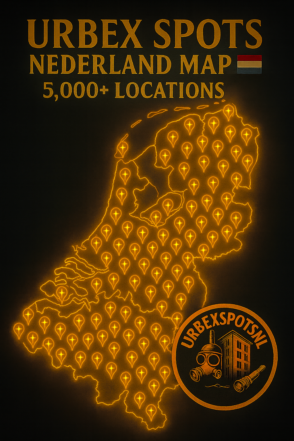 ๐ณ๐ฑUrbex Kaart Nederland 5000+๐