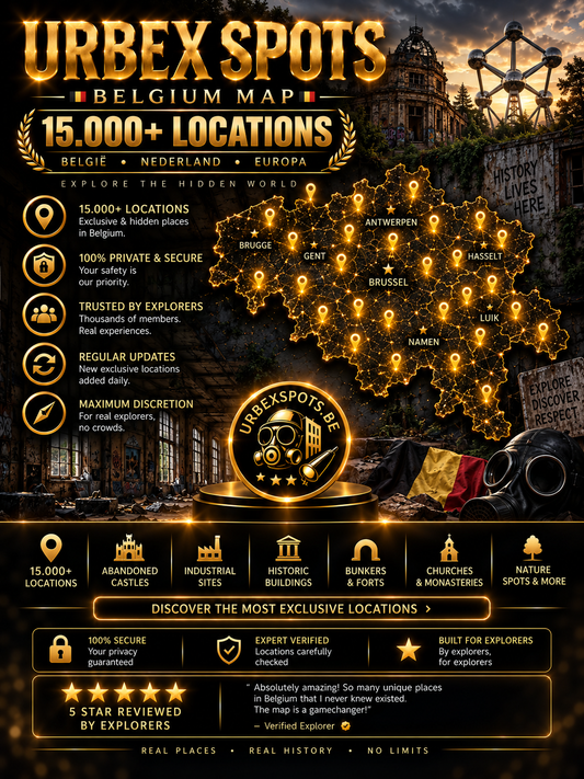 🇧🇪 Urbexspots® België 15.000+ 👑