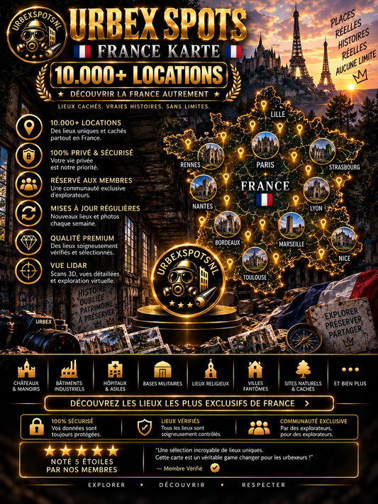 🇫🇷 Urbexspots® France 10.000 + bundle👑